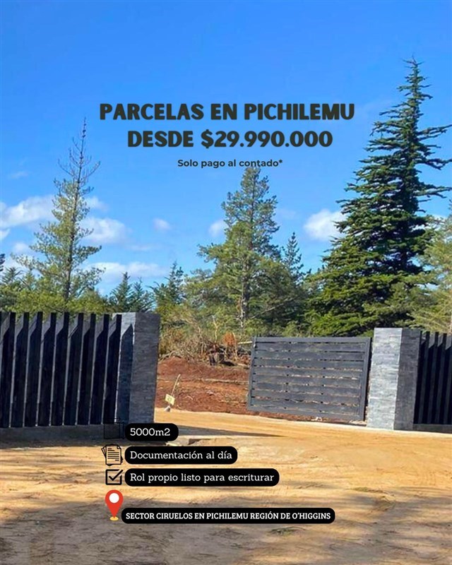 Venta Parcela Pichilemu - O'Higgins