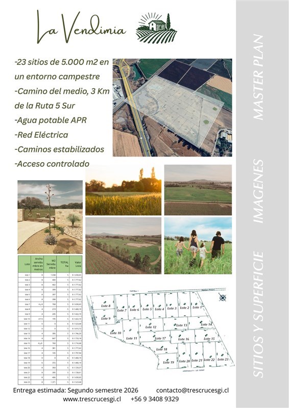 Venta Parcela San Fernando - O'Higgins