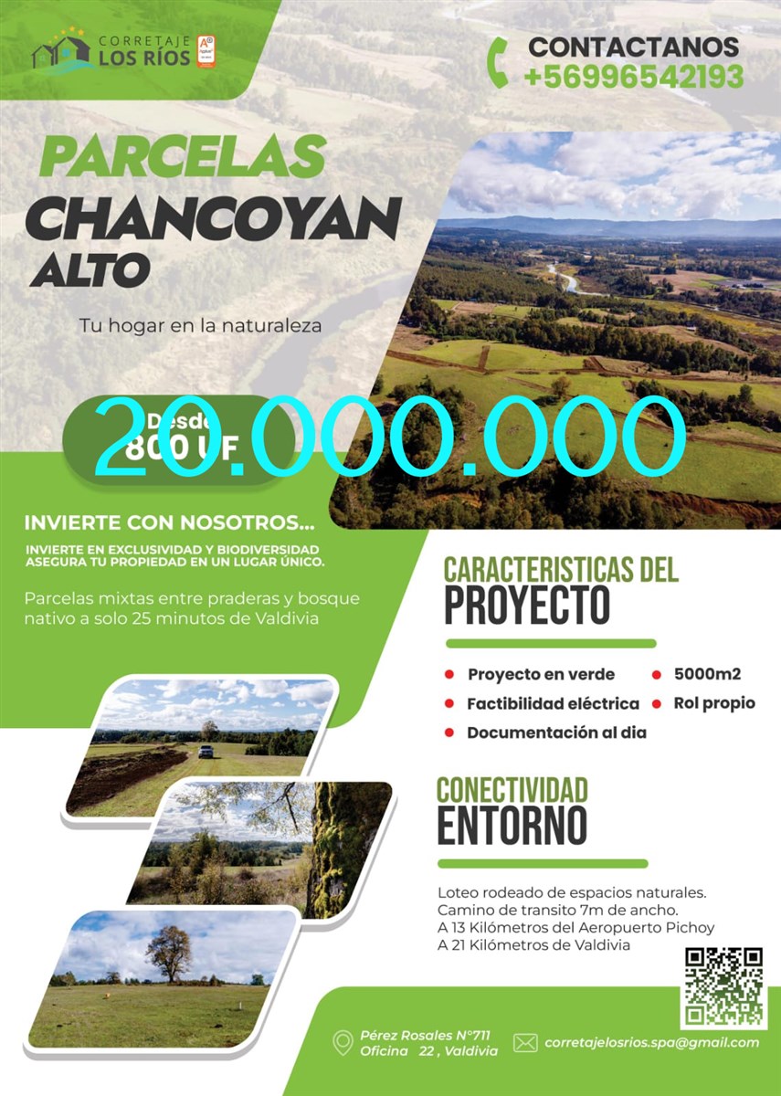 Venta Parcela Valdivia - Los Ríos