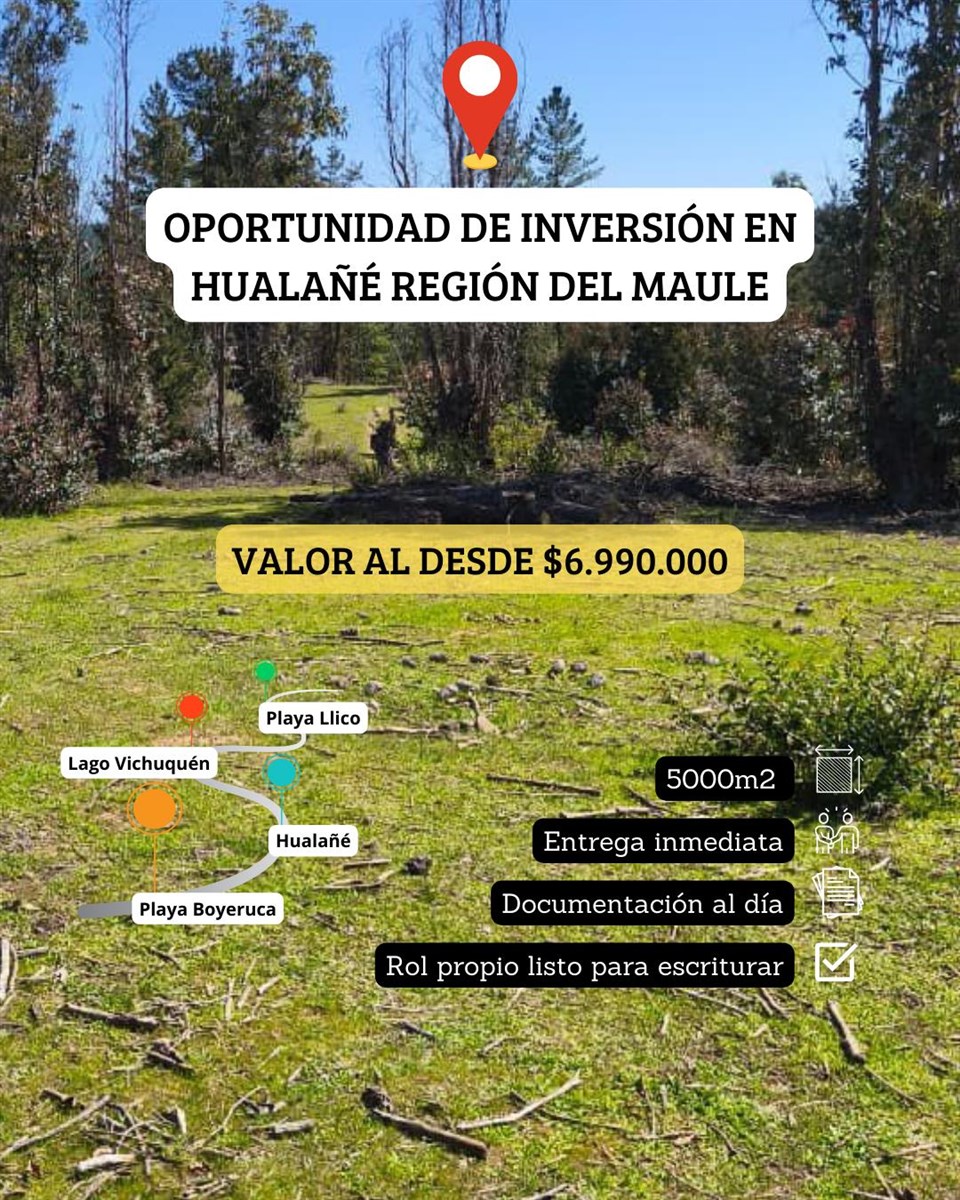 Venta Parcela Hualañé - Maule